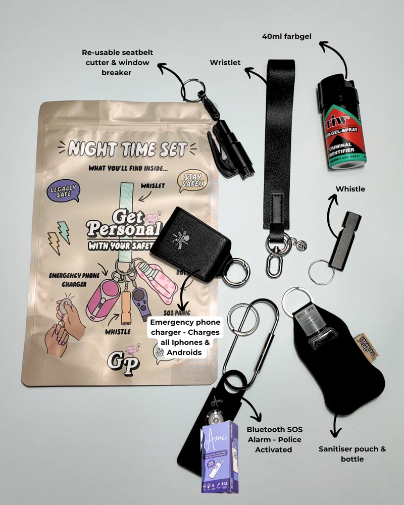Night-Time Safety Keychain Bundle | Personal Safety Essentials for Everyday Protection