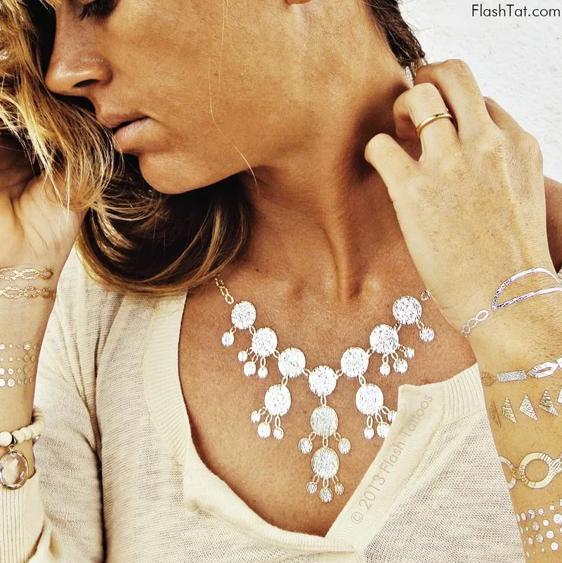 FLASH TATTO Lena - Die beliebten Gold Tattoos der Stars aus USA