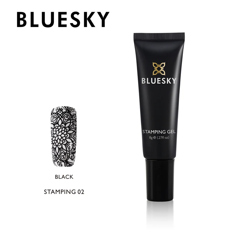 BLUESKY STAMPING GEL 02 BLACK
