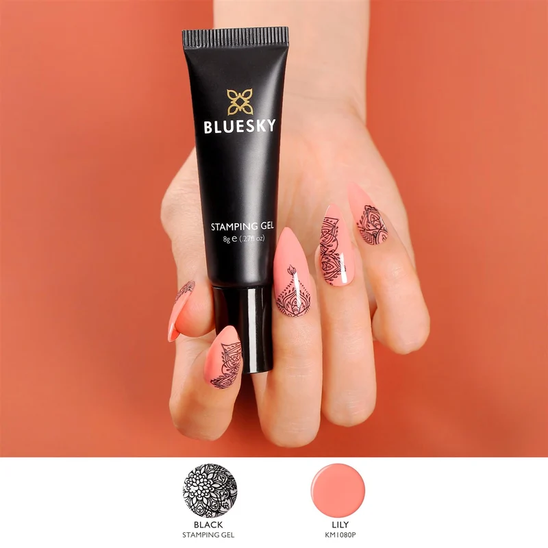 BLUESKY STAMPING GEL 02 BLACK