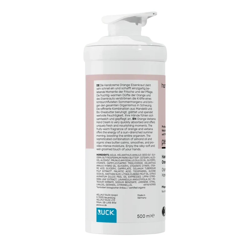 RUCK peclavus Handcreme Orange Eisenkraut