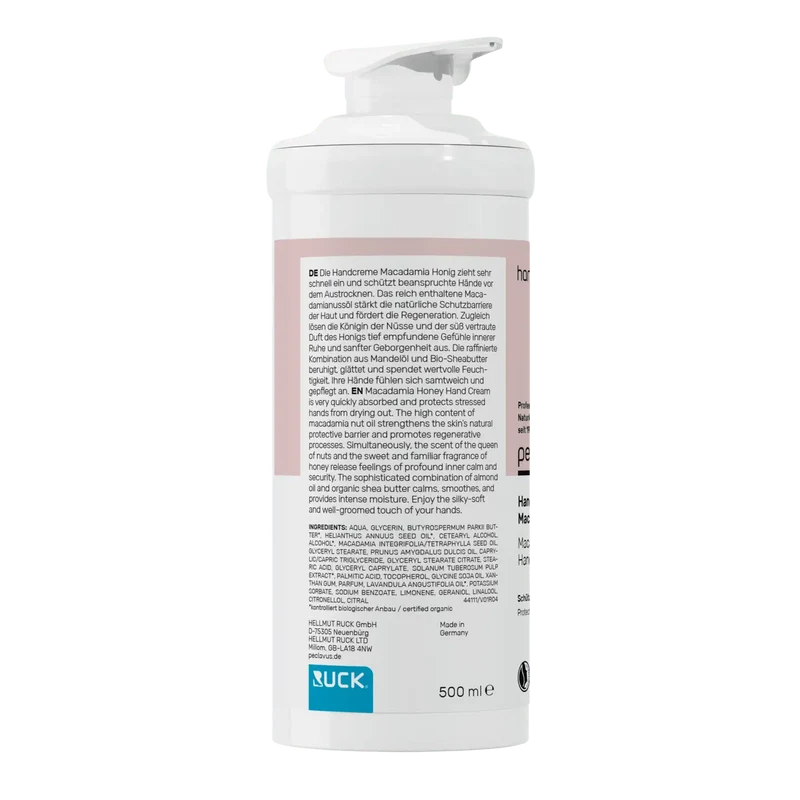 RUCK peclavus Handcreme Macadamia Honig