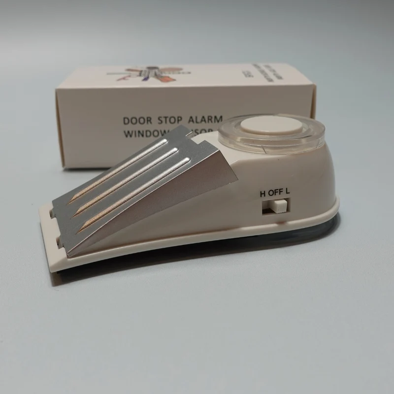 Door Wedge Alarm | 125dB Portable Door Stop Security Alarm for Home & Travel