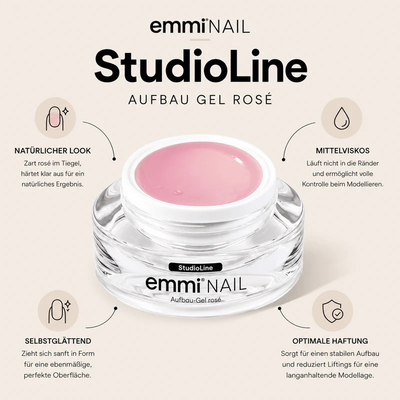 Studioline Aufbau-Gel rosé