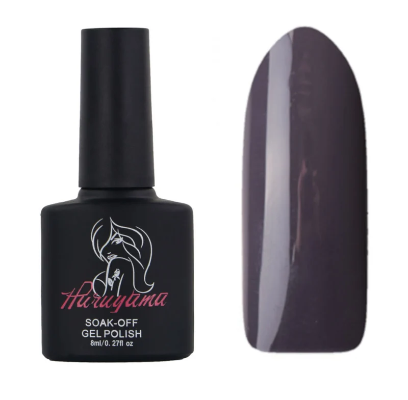 Haruyama Graphite Black gel nail polish 228