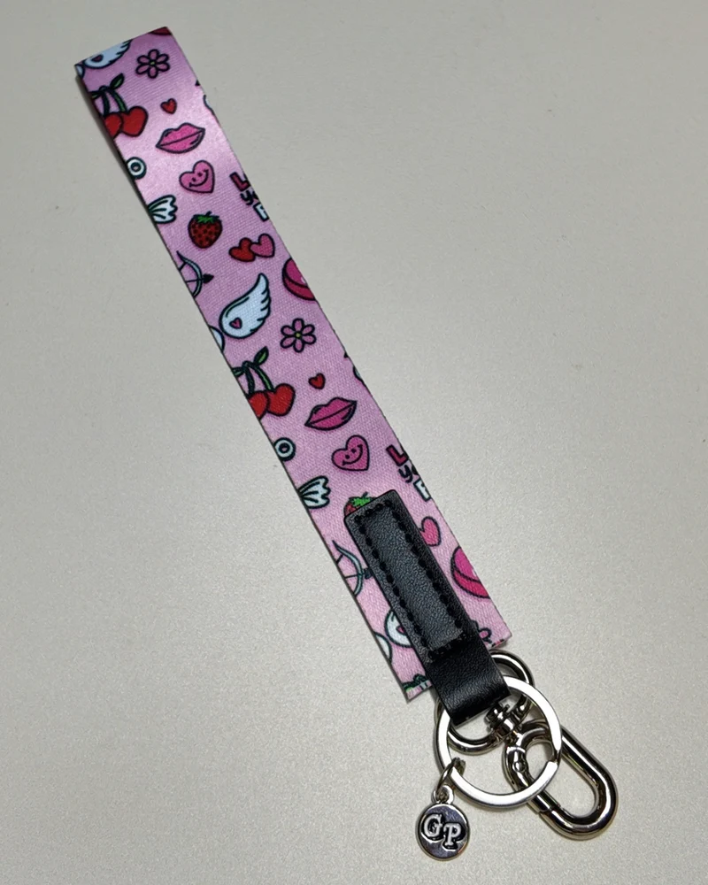 Satin Wristlet Keychain | Double Hook Wrist Strap for Keys & Accessories