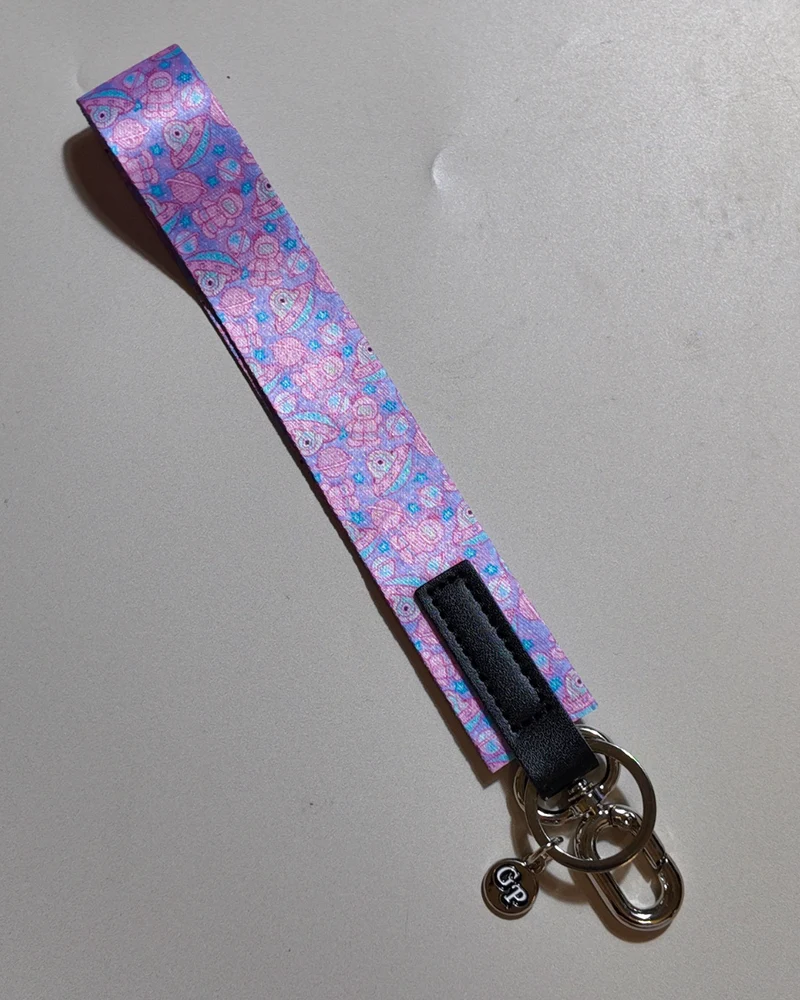 Satin Wristlet Keychain | Double Hook Wrist Strap for Keys & Accessories