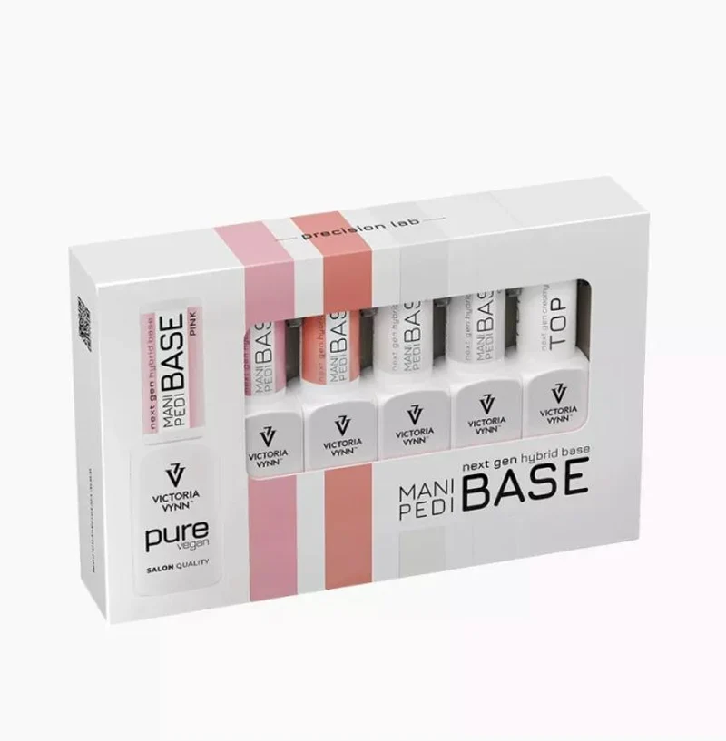 MANI PEDI BASE + TOP COAT Collection Set (5st x 8ml) VICTORIA VYNN