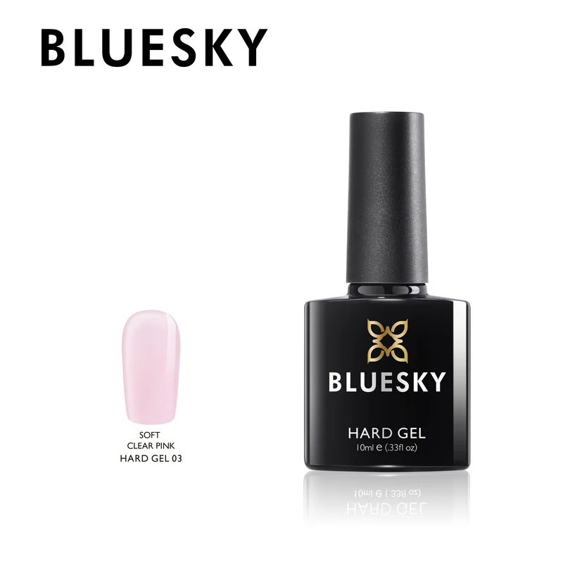 BLUESKY Hard Gel 03 Soft Clear Pink, 10ml