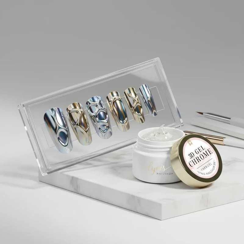 CLEAR 3D Chrome Gel 5ml LYNIS NAILS