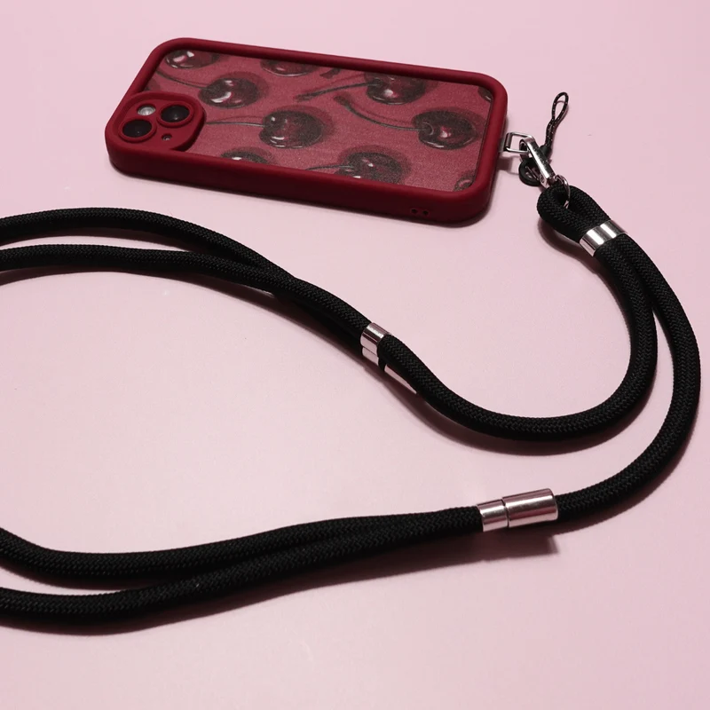 Adjustable 8mm Anti-theft mobile Lanyard Extra thick