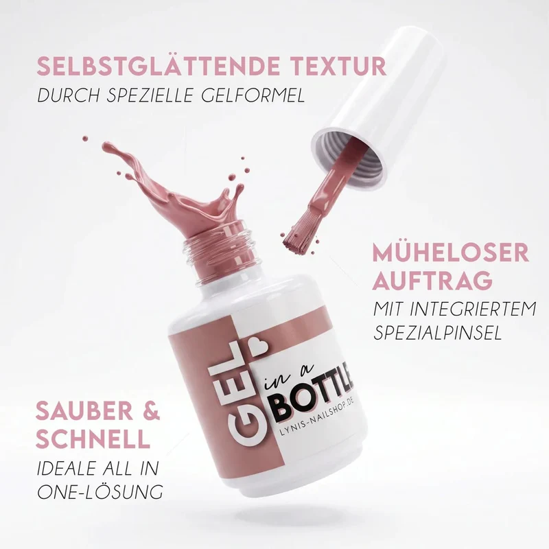 Light Rose Bottle Gel 15ml LYNIS NAILS