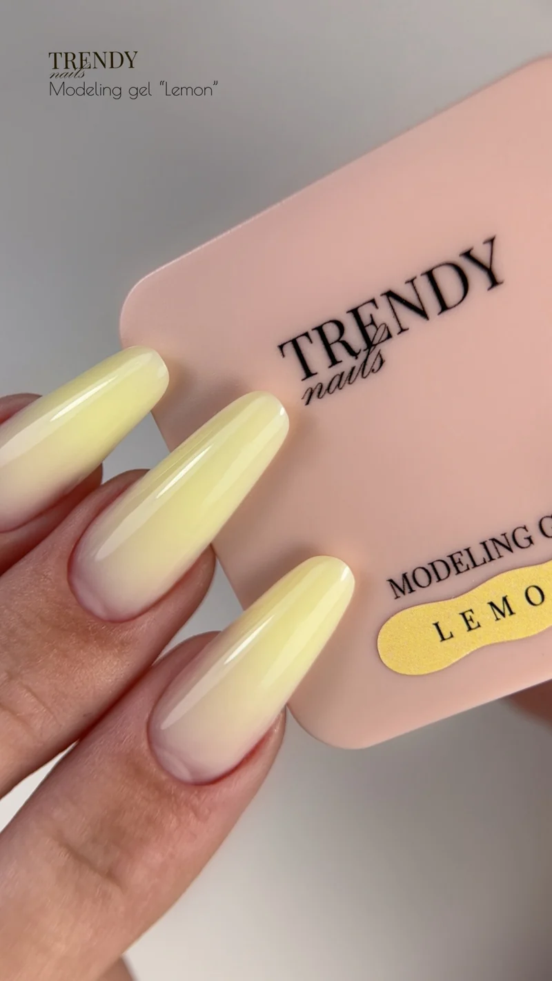 Modeling Gel selbstglättend „Lemon“ von Trendy Nails (15/30ml) (TPO/HEMA-Free)