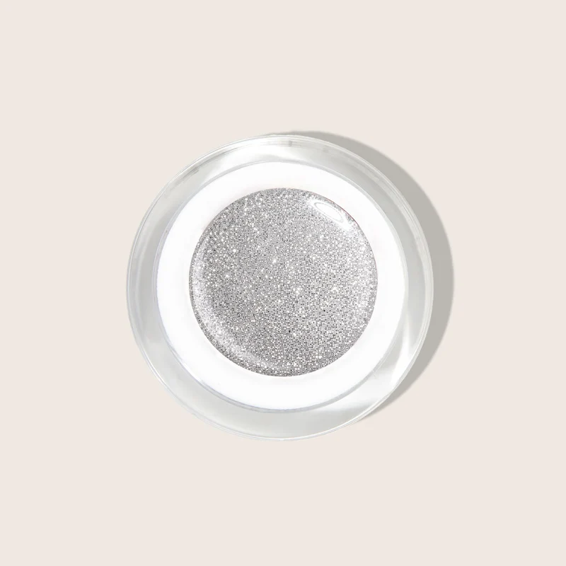 Glitter Farbgel Frosted Silver 5ml | F608