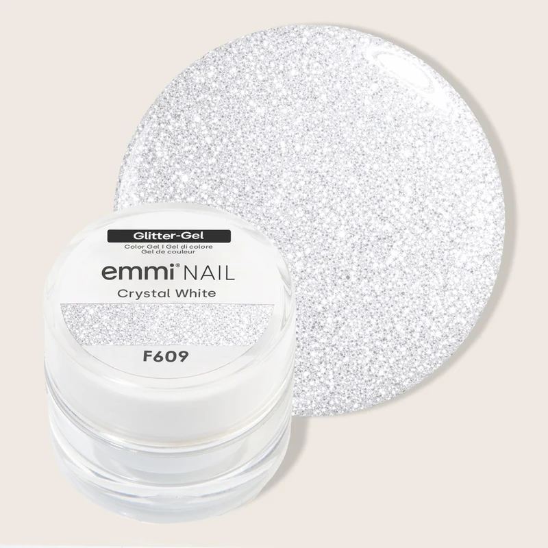 Glitter Farbgel Crystal White 5ml | F609