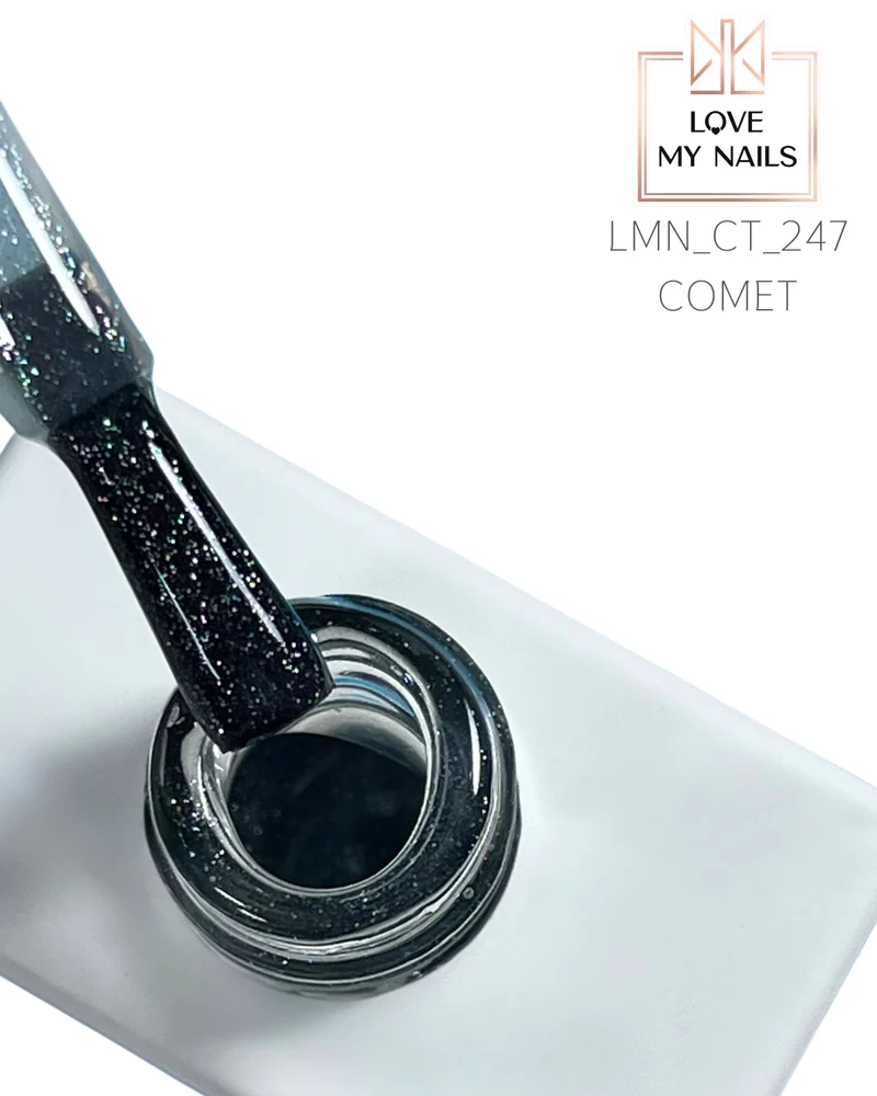 Glitter Top COMET 12ml von Love My Nails (HEMA/TPO-free)
