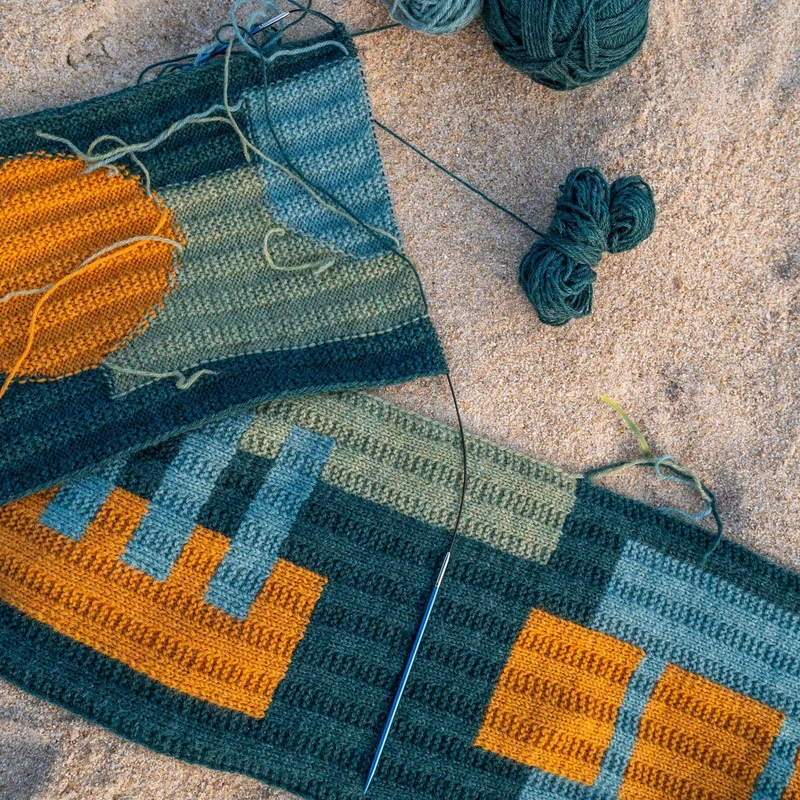 Rust & Rhythm - Schal - Strickset