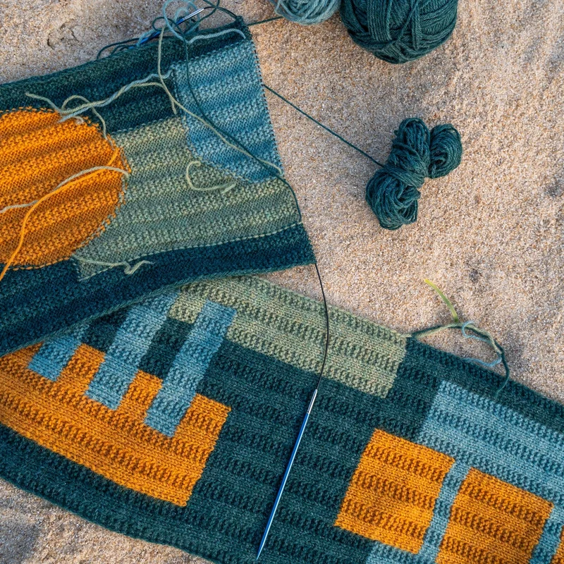 Rust & Rhythm - Schal - Strickset
