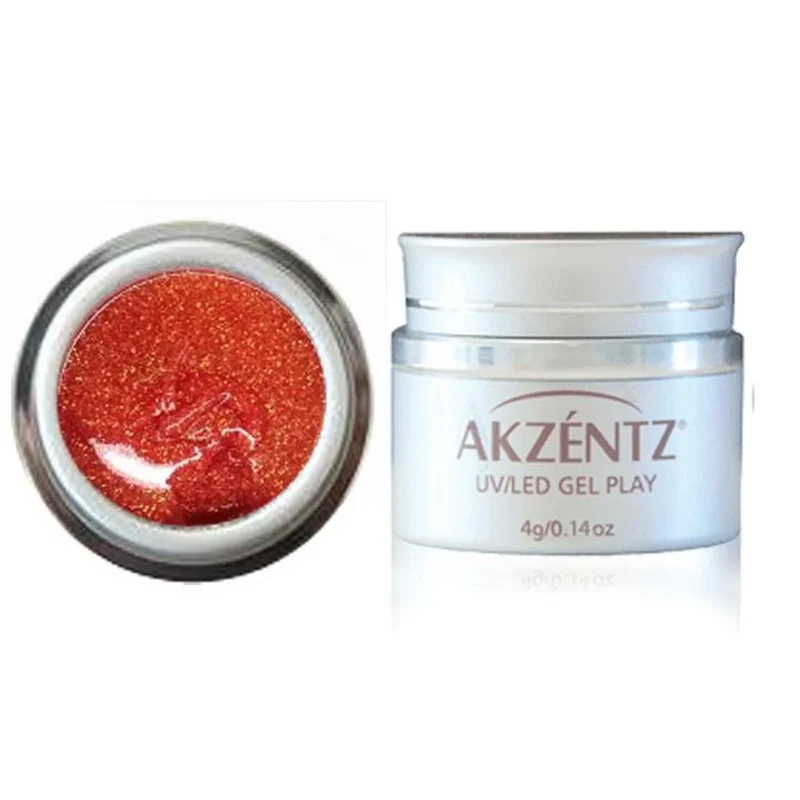 Akzentz Gel play Glitter Shifter Coral