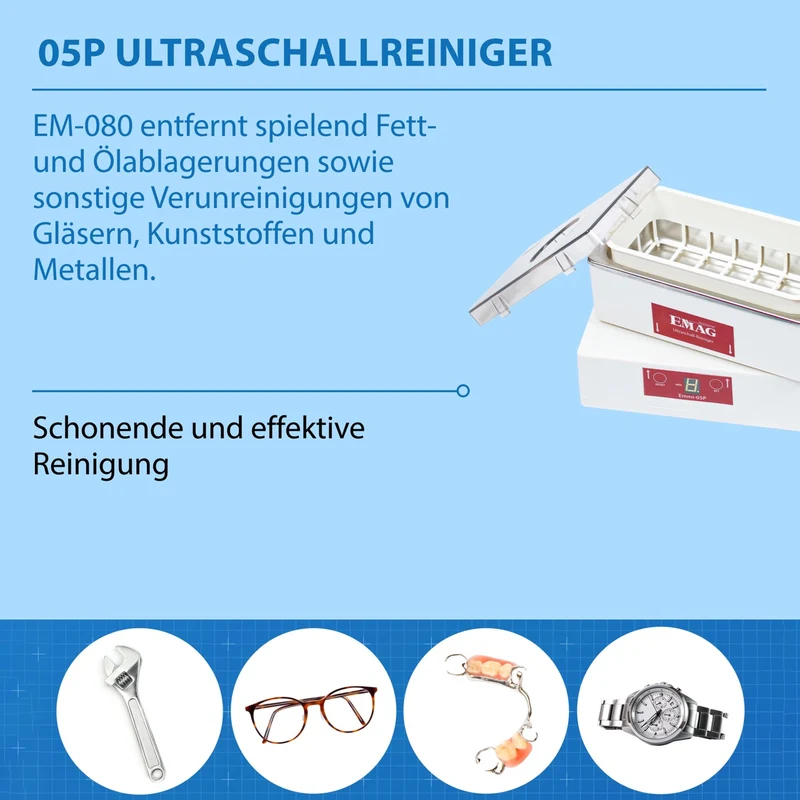 Ultraschallreiniger 0,5L Emmi-05P