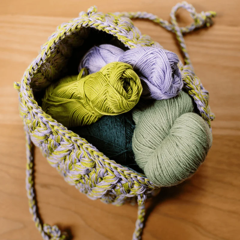 Vitreous - Tasche aus Puffmaschen - Häkelset