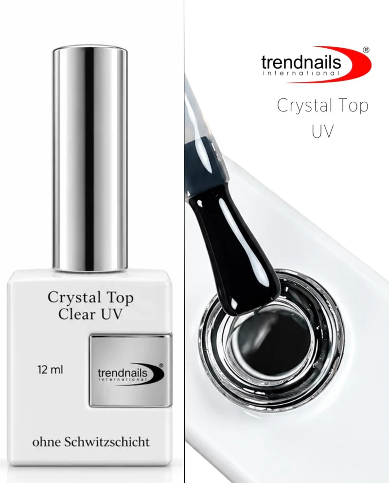 Crystal Top Coat mit UV (ohne Schwitzschicht) 12ml "Clear" TPO/HEMA-Free