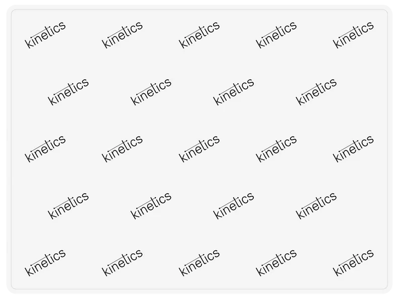 KINETICS Silikon Tischunterlage 31x41 cm schwarz/weiß