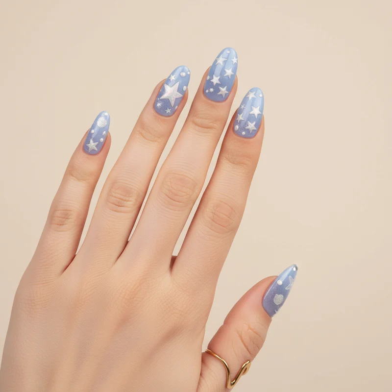 5D Art Nail Sticker Perlenglanz