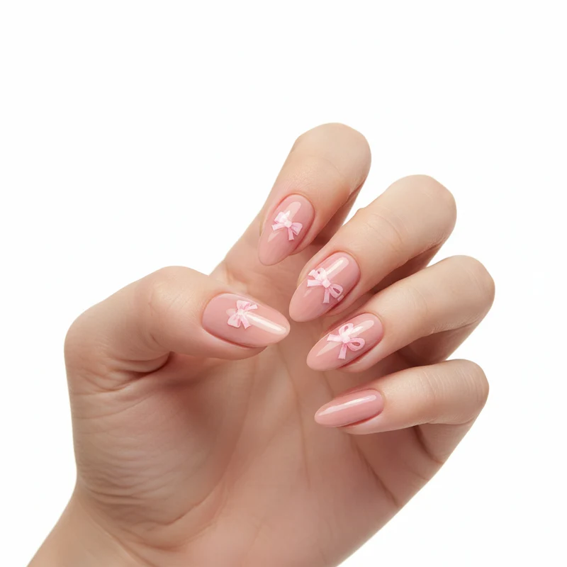 5D Art Nail Sticker Zarte Schleife
