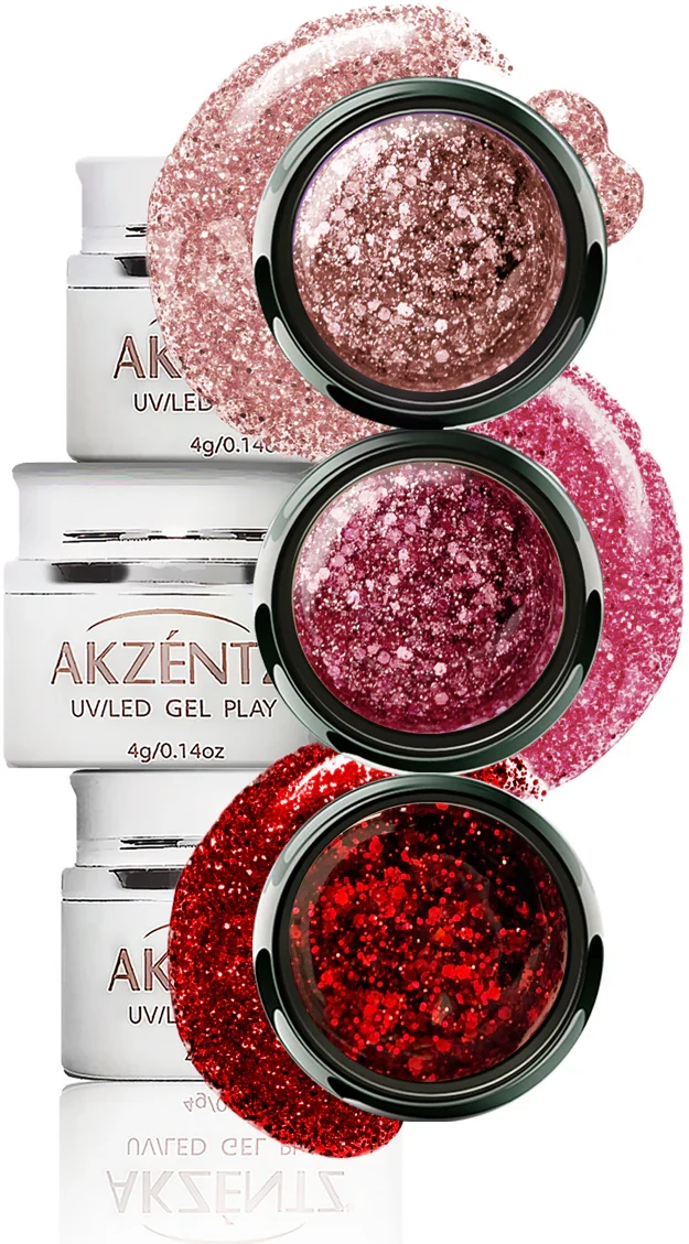 Akzentz Gel play Glitter Peony Fantasy