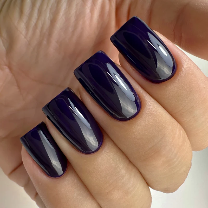 PNB dark purple gel nail polish Bilberry 235