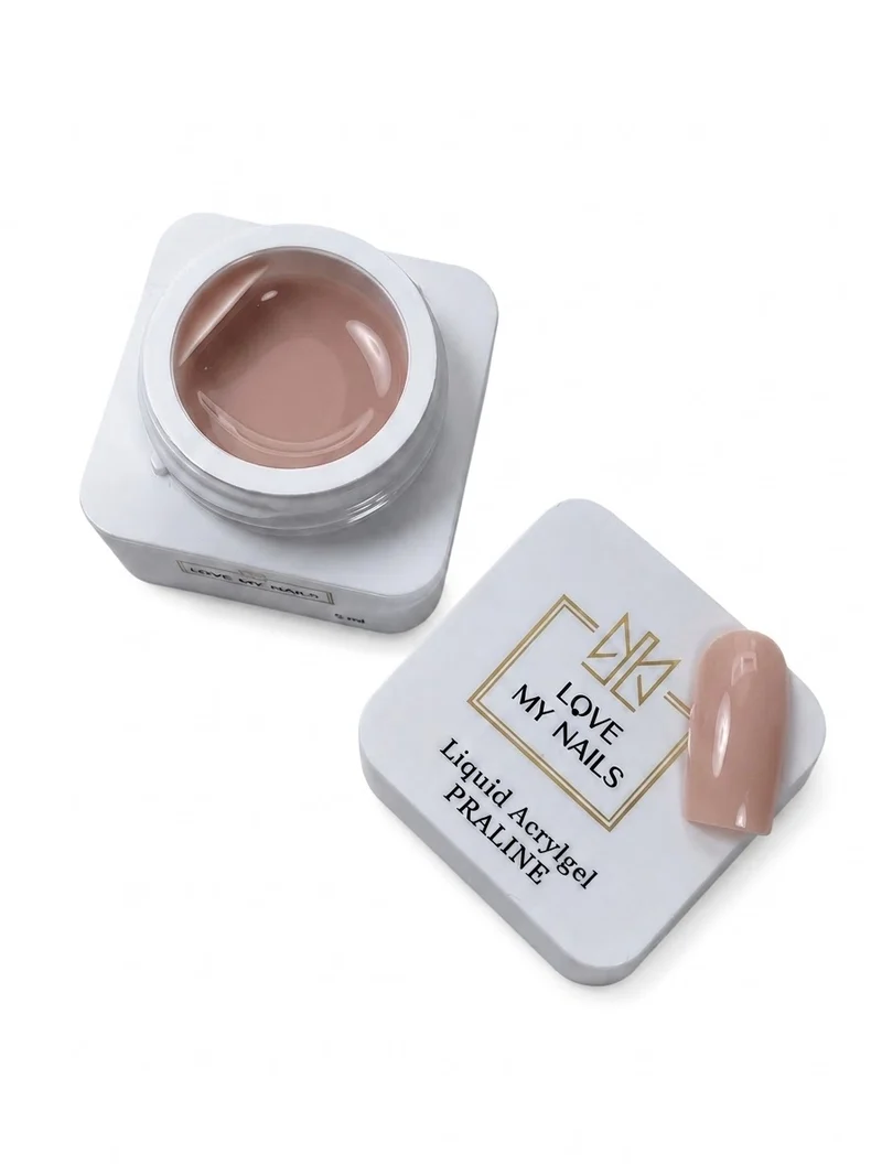 Liquid Acrylgel PRALINE 5-60ml selbstglättend und hart TPO/HEMA-Free