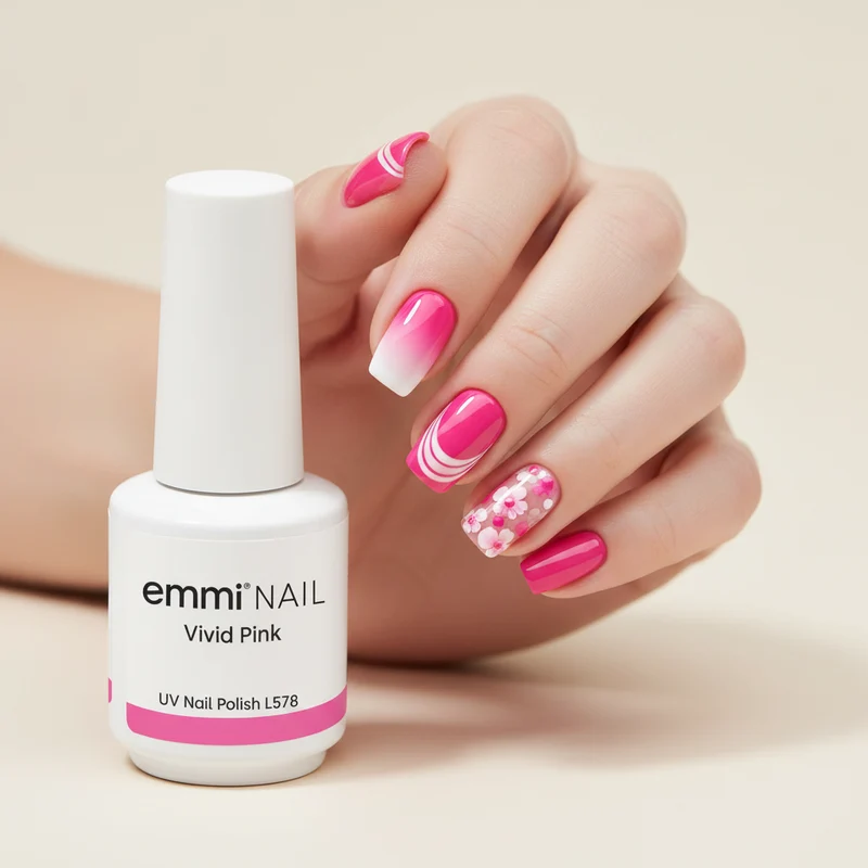 emmi Shellac UV-Lack Vivid Pink 15ml | L578