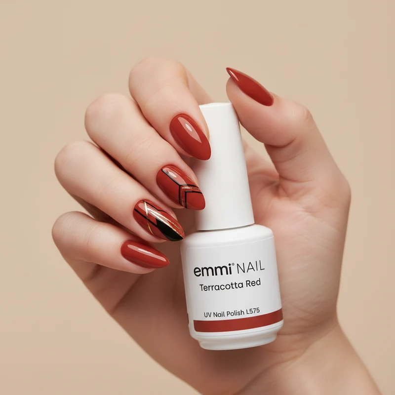 emmi Shellac UV-Lack Terracotta Red 15ml | L575