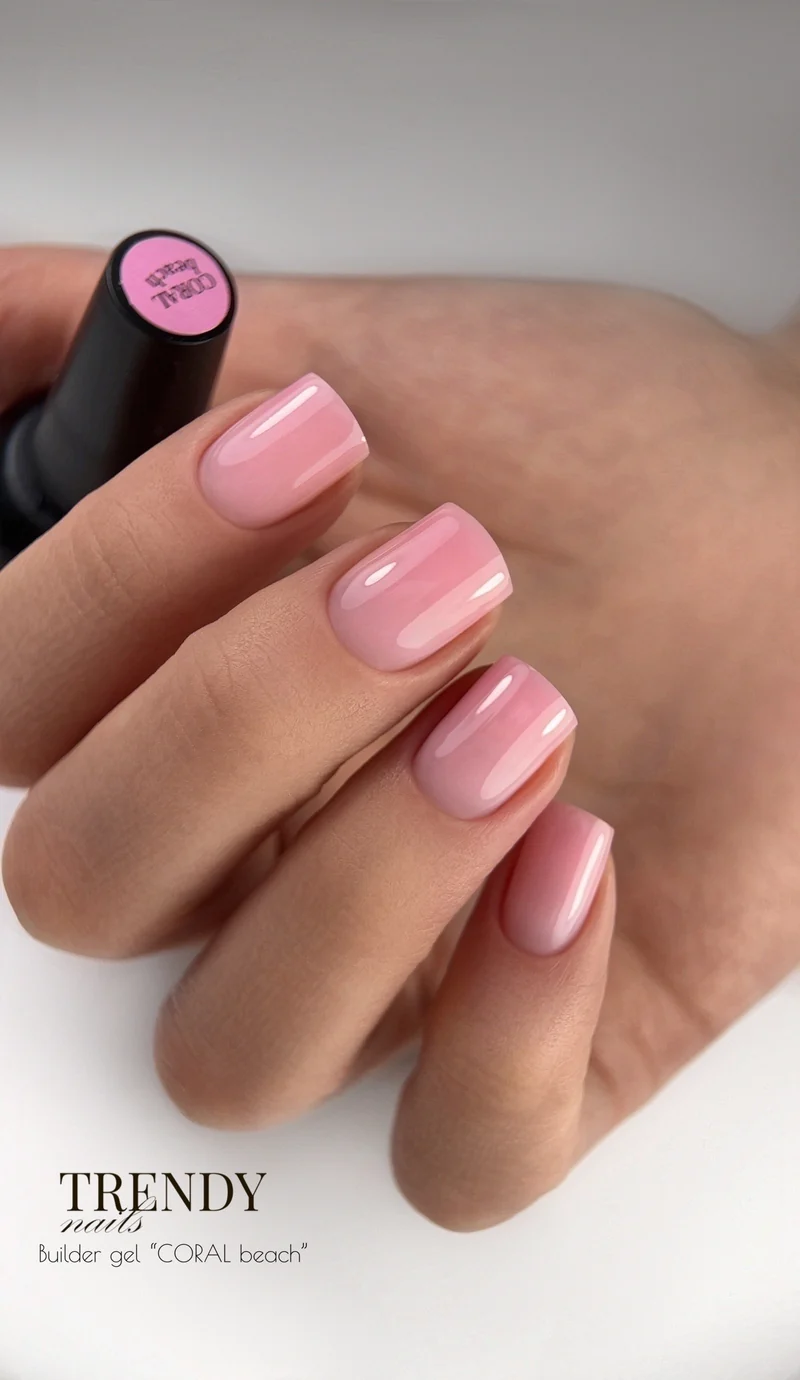Builder Gel in der Flasche oder im Tiegel Beach Coral von Trendy Nails 10ml-30ml (TPO-frei)