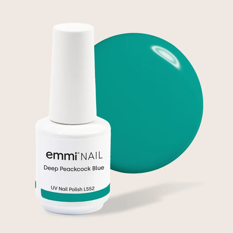 emmi Shellac UV-Lack Deep Peackcock Blue 15ml | L552