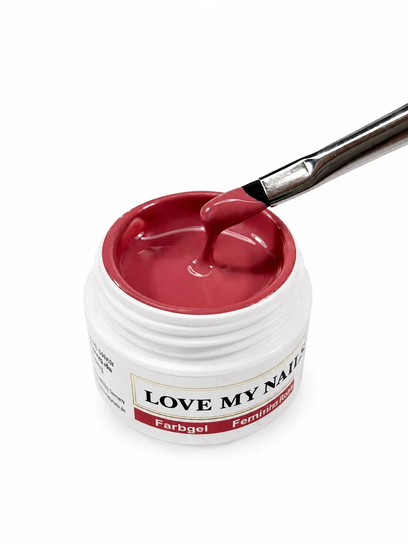 Farbgel (ohne Schwitzschicht) von Love My Nails Feminine Rose 63FG