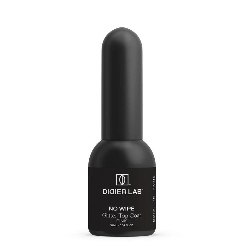 Glitter Pink - TOP COAT OHNE HEMA (no wipe) 8 ml DIDIER LAB