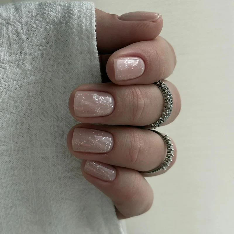 Glitter Silver - TOP COAT OHNE HEMA (no wipe) 8 ml DIDIER LAB