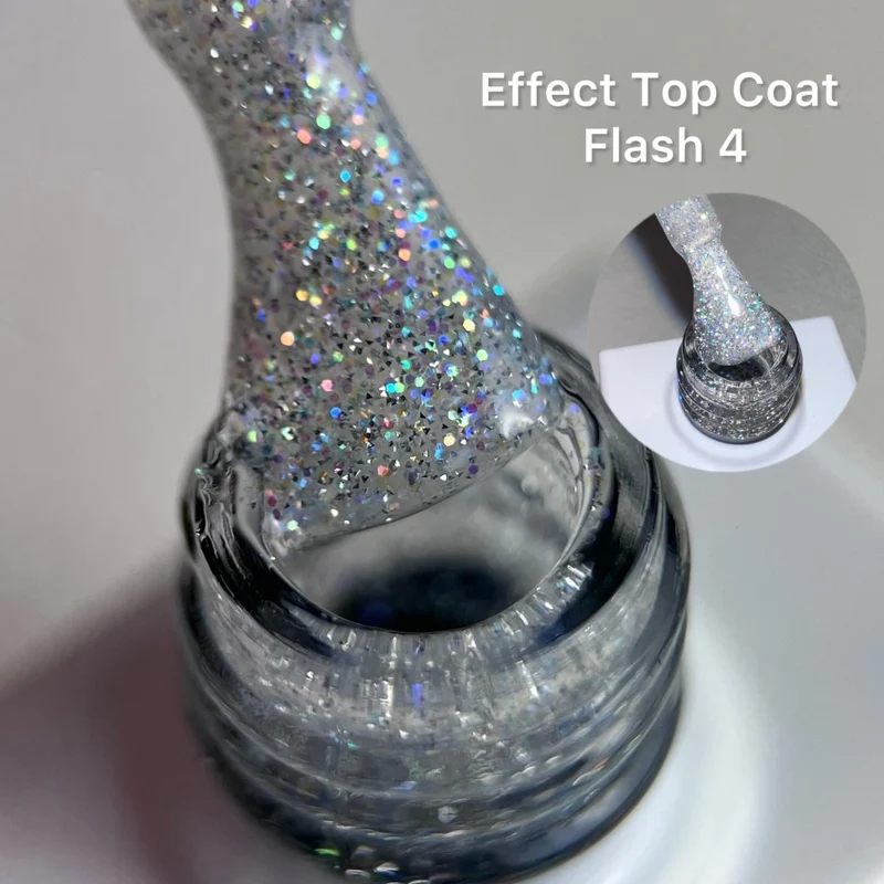 Effect Top Coat Flash 4 NO WIPE 12ml von Love My Nails TPO/HEMA-free