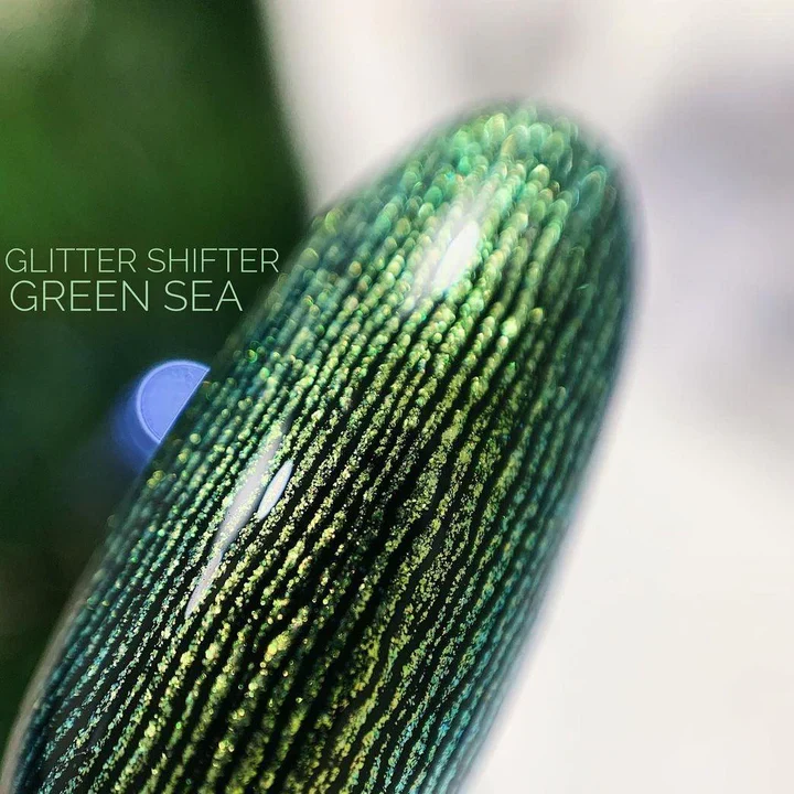 Akzentz Gel play Glitter Shifter Green Sea