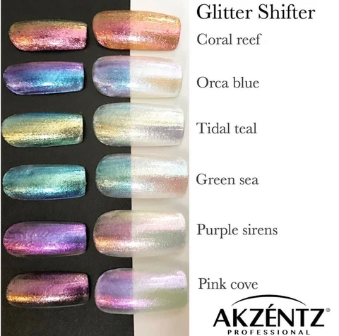 Akzentz Gel play Glitter Shifter Tidal Teal