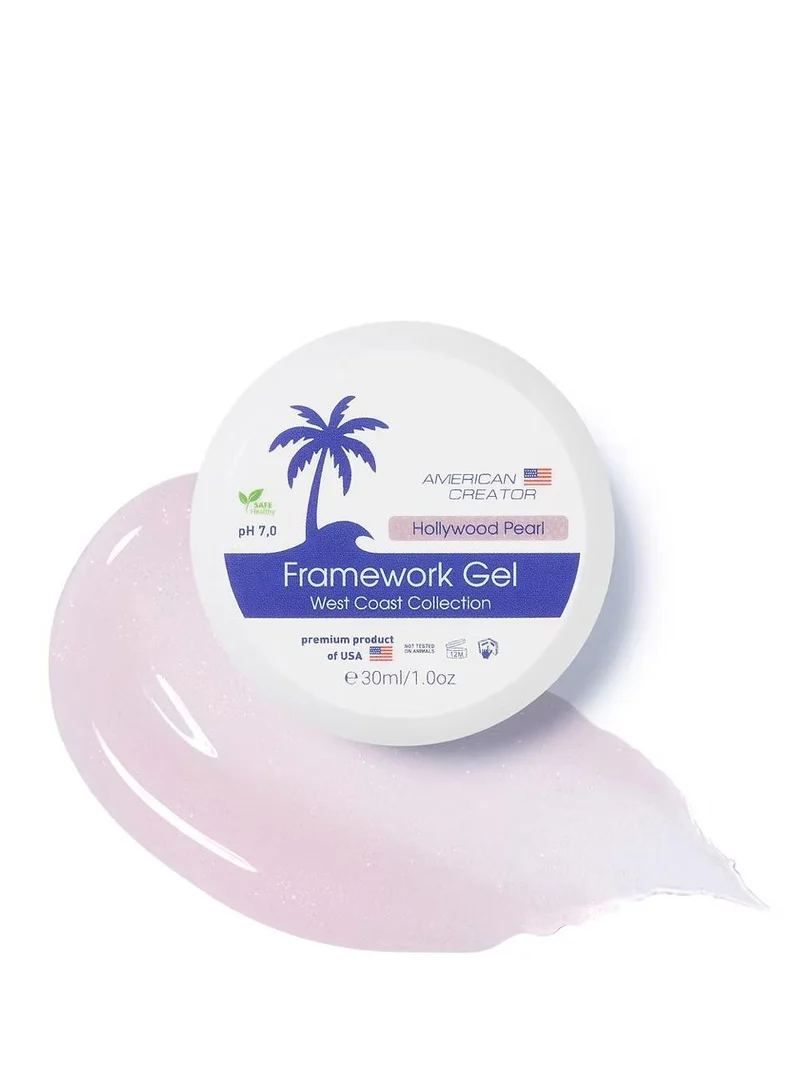 HOLLYWOOD PEARL - NO FILE FRAMEWORK GEL 30ml AMERICAN CREATOR
