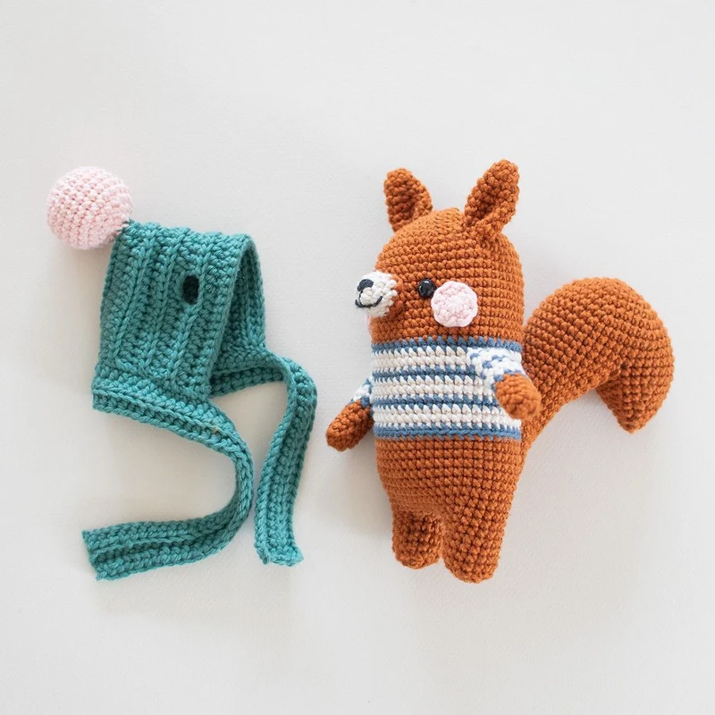 Bruno Squirrel - Häkelset