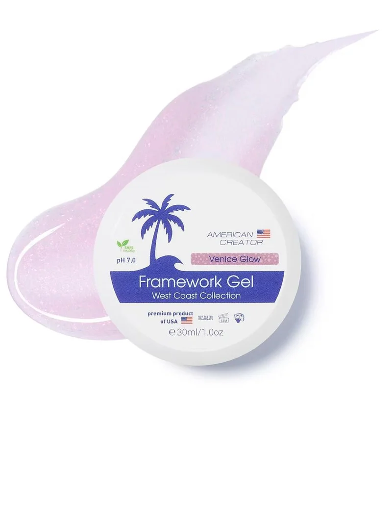 VENICE GLOW - NO FILE FRAMEWORK GEL 30ml AMERICAN CREATOR