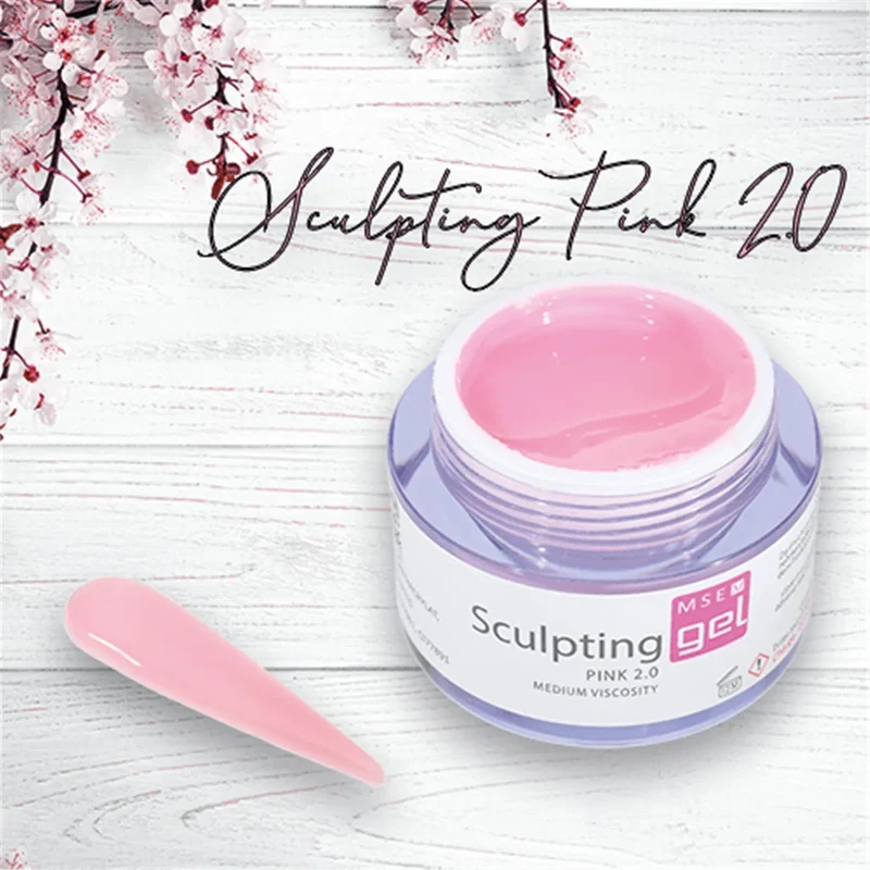 MSE-Gel 815: Schablonen Gel Pink 2.0 mittelviskose / Sculpting Pink 2.0 medium-viscosity 50ml