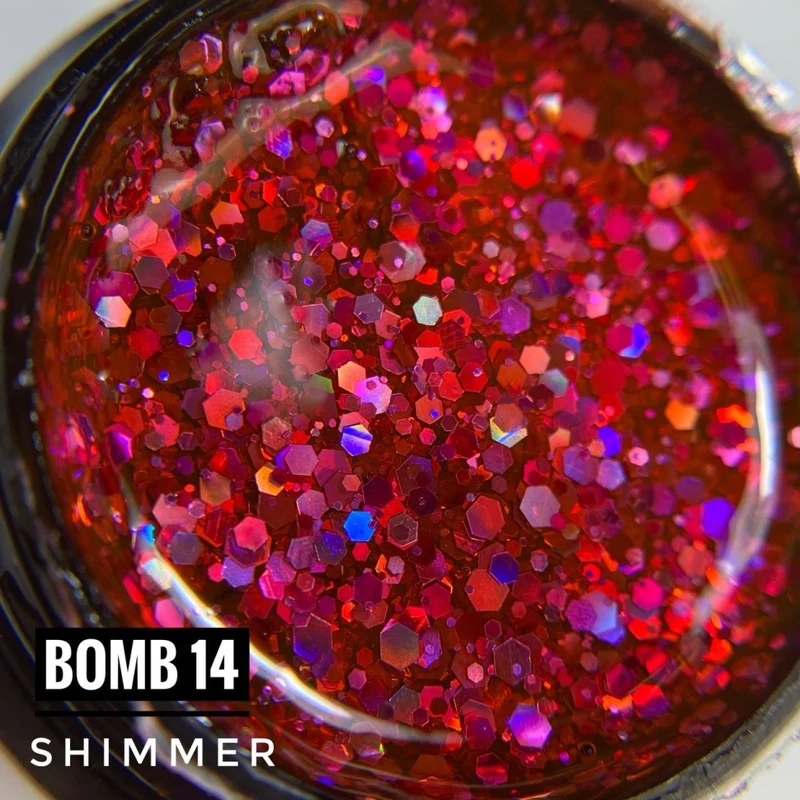 Nailart Effekt Gel Shimmer Bomb 5ml von NOGTIKA in 10 Farben