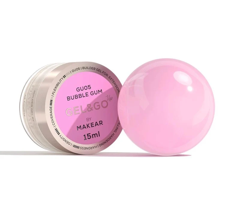 Bubble Gum - Builder Gel&Go UP 15ml MAKEAR