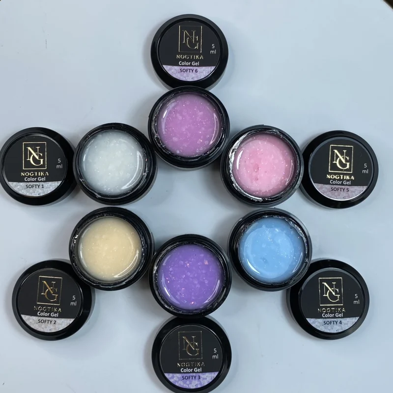 Nailart Effekt Gel SOFTY 5ml von NOGTIKA in 6 Farben