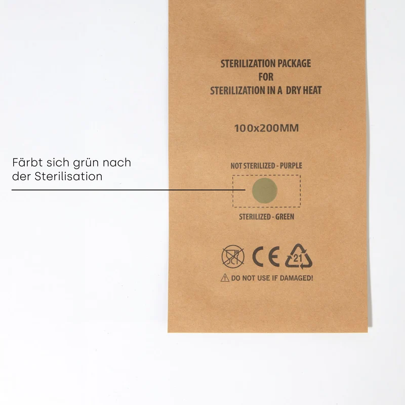 Sterilisationsbeutel für Heißluft